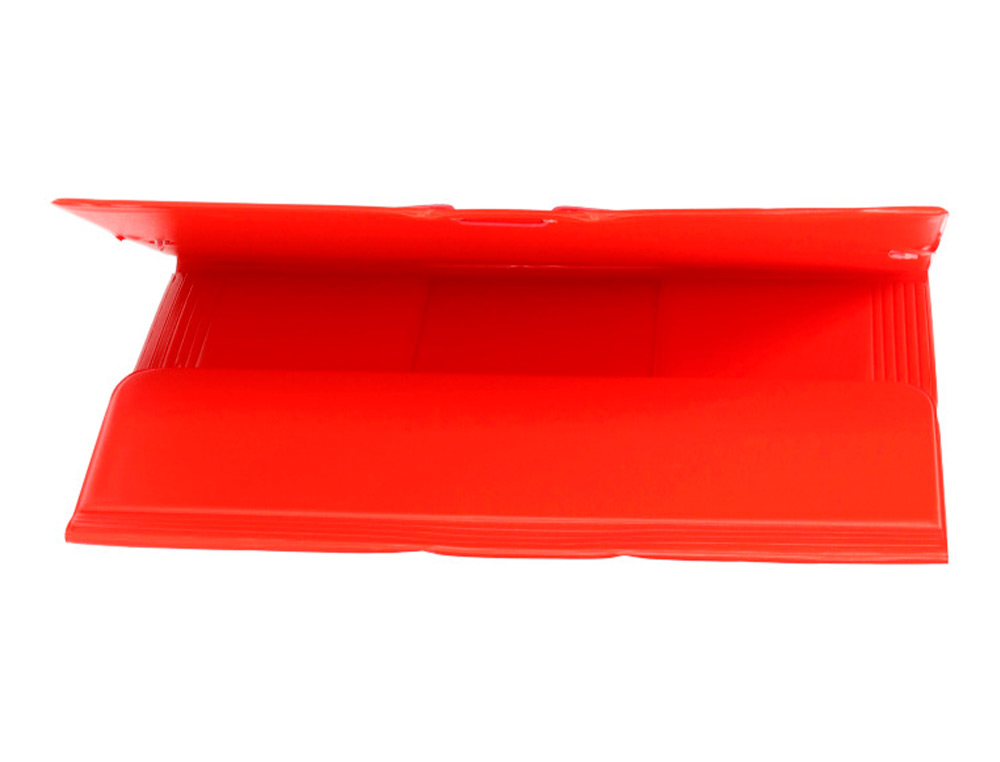 CHEMISE LIDERPAPEL CARTON REMBORDÉ DOS FLEXIBLE A4+ 320X240MM 3 RABATS ÉLASTIQUE COLORIS ROUGE