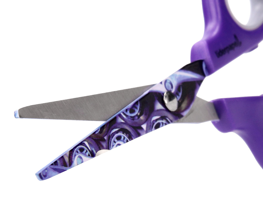 CISEAUX LIDERPAPEL DCOR 5/8 ANS LAMES ACIER INOXYDABLE DCORES POINTE ARRONDIE ANTI-COUPE 160MM