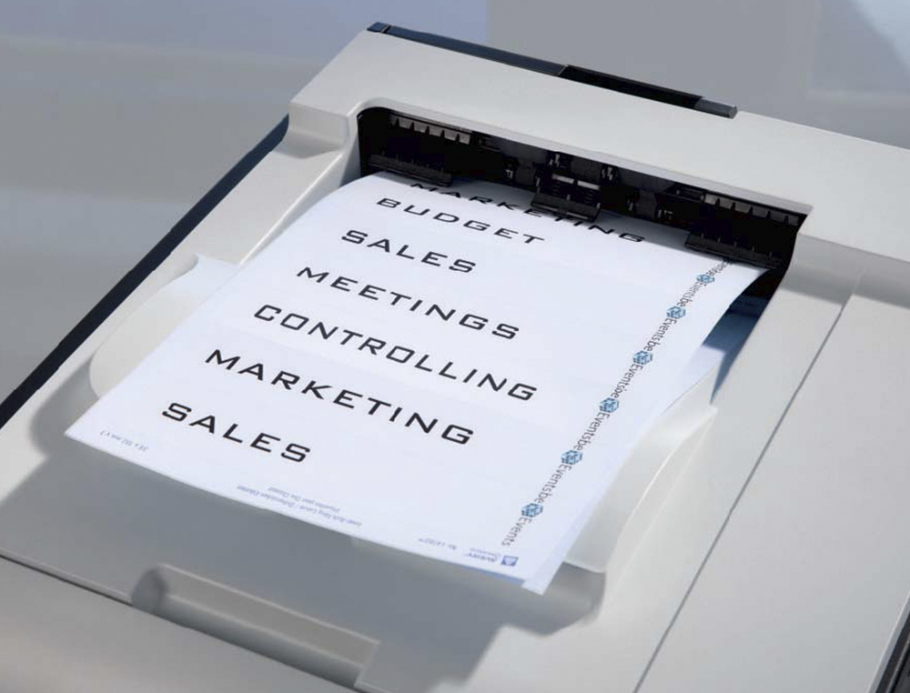 TIQUETTE ADHSIVE AVERY DOS CLASSEUR OPAQUE LASER 192X61MM BOTE 100 UNITS
