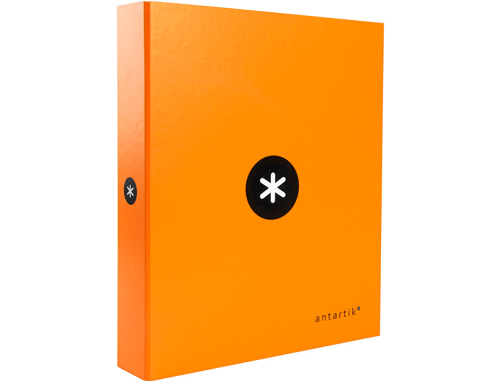 CLASSEUR ANTARTIK 4 ANNEAUX END 40MM A4+ CARTON REMBORDÉ COLORIS ORANGE