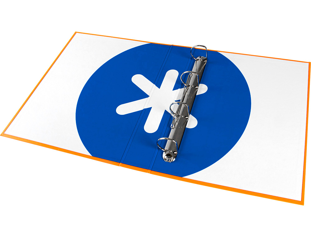 CLASSEUR ANTARTIK 4 ANNEAUX END 40MM A4+ CARTON REMBORDÉ COLORIS ORANGE