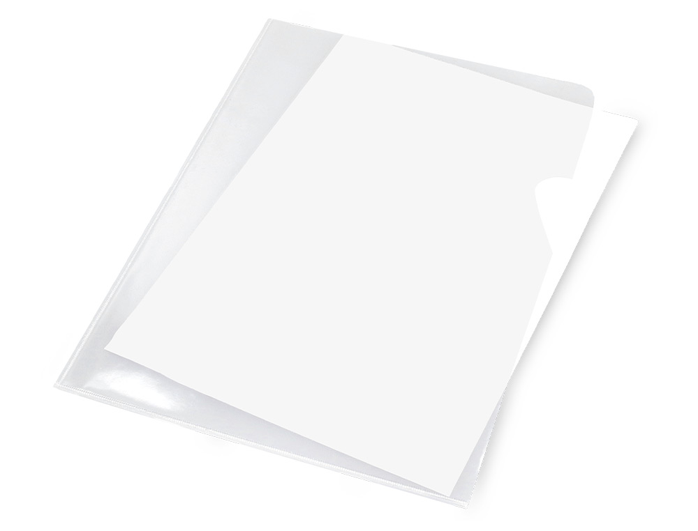 CHEMISE AVEC ONGLET Q-CONNECT 180MC COLORIS TRANSPARENT