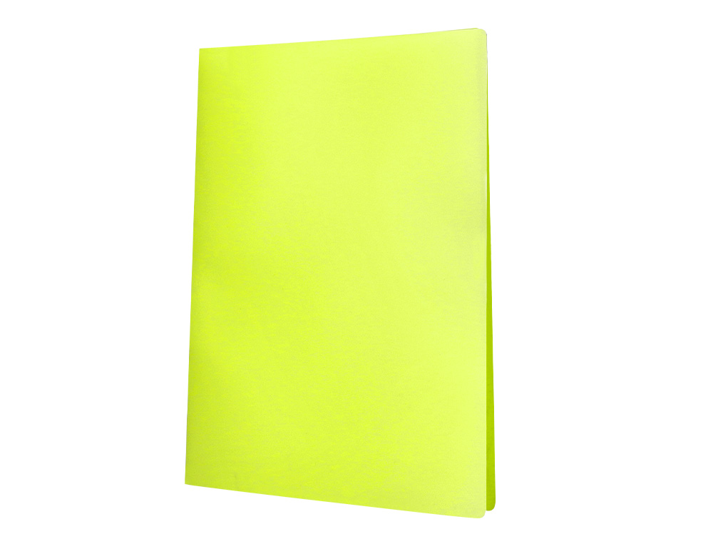 PROTEGE-DOCUMENTS LIDERPAPEL POLYPROPYLENE COUVERTURE FLEXIBLE 10 POCHETTES FIXES A4 210X297MM JAUNE FLUO