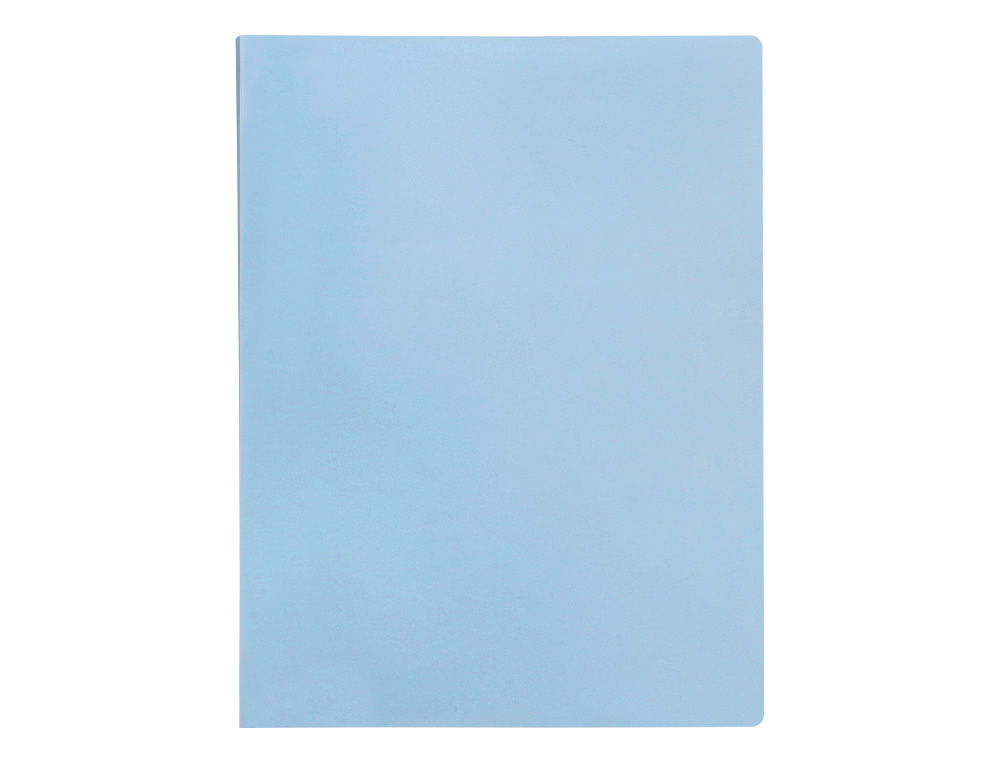 PROTEGE-DOCUMENTS LIDERPAPEL POLYPROPYLENE COUVERTURE FLEXIBLE 20 POCHETTES FIXES A4 210X297MM BLEU CIEL OPAQUE
