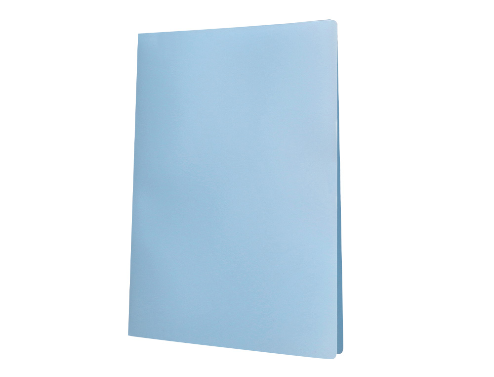 PROTEGE-DOCUMENTS LIDERPAPEL POLYPROPYLENE COUVERTURE FLEXIBLE 20 POCHETTES FIXES A4 210X297MM BLEU CIEL OPAQUE