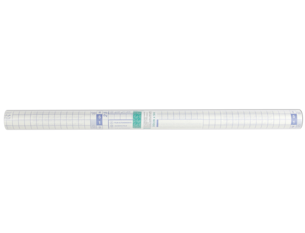 COUVRE-LIVRES LIDERPAPEL ADHÉSIF REPOSITIONNABLE 0.5X20M ROULEAU PLASTIQUE