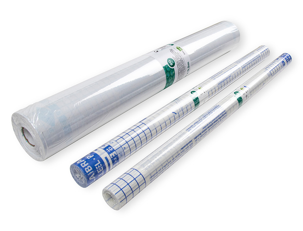 COUVRE-LIVRES LIDERPAPEL ADHÉSIF REPOSITIONNABLE 0.5X20M ROULEAU PLASTIQUE