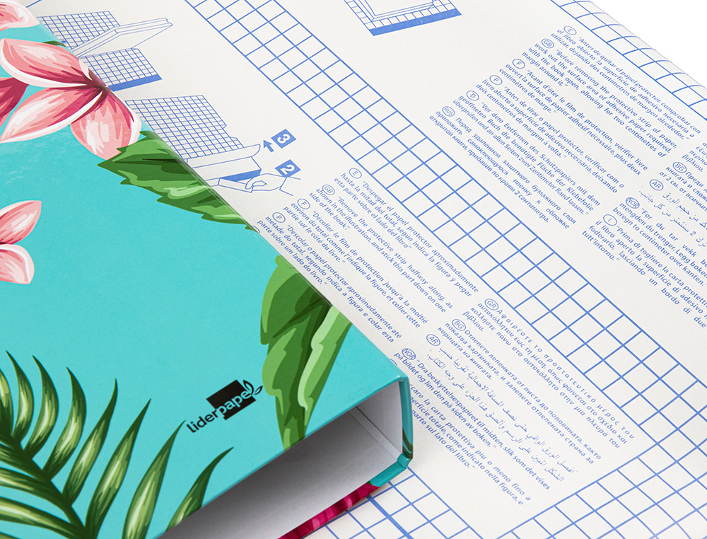 COUVRE-LIVRES LIDERPAPEL ADHÉSIF REPOSITIONNABLE 0.5X20M ROULEAU PLASTIQUE