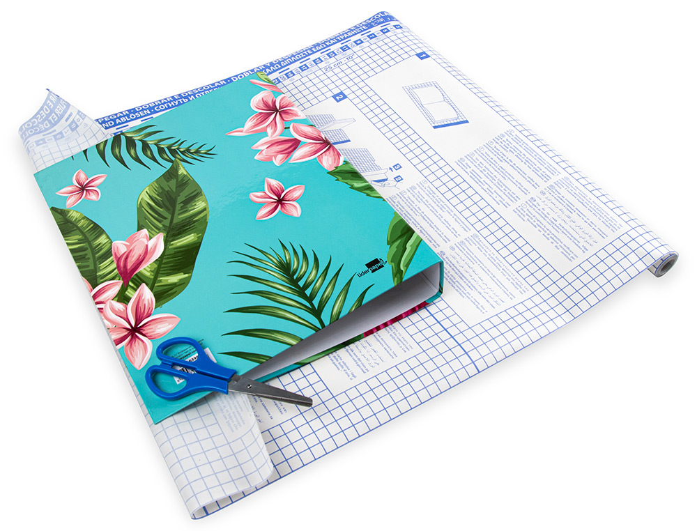 COUVRE-LIVRES LIDERPAPEL ADHÉSIF REPOSITIONNABLE 0.5X20M ROULEAU PLASTIQUE