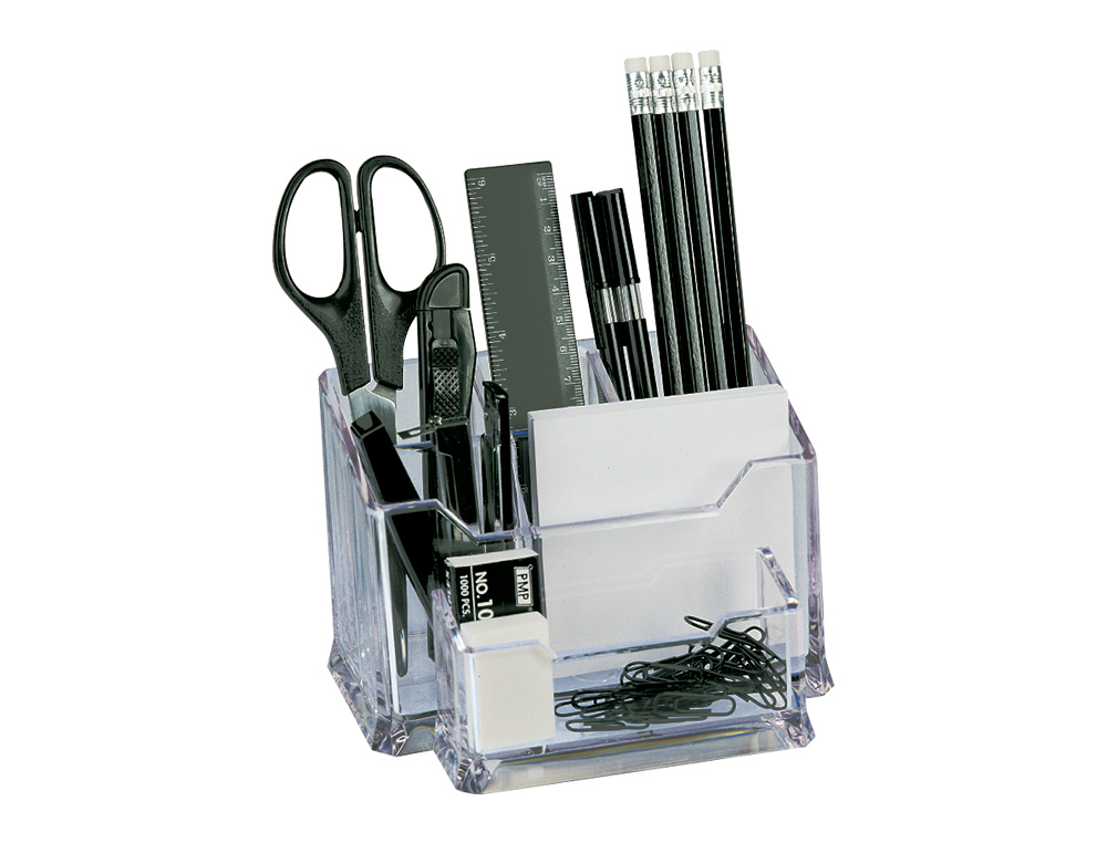 ORGANISATEUR BUREAU 15 PICES 154X105X10MM COLORIS TRANSPARENT