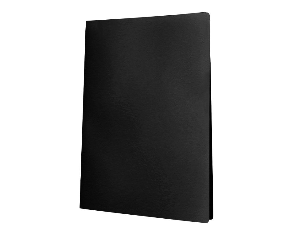 PROTGE-DOCUMENTS LIDERPAPEL POLYPROPYLNE COUVERTURE FLEXIBLE 10 POCHETTES FIXES A4 210X297MM NOIR OPAQUE
