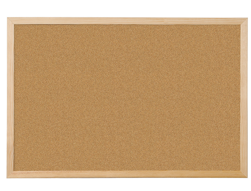TABLEAU LIGE Q-CONNECT MURAL CADRE BOIS PIN NATUREL 2 FACES INCLUS 5 PINGLES MMO FIXATION MUR PAISSEUR 1MM 120X90CM