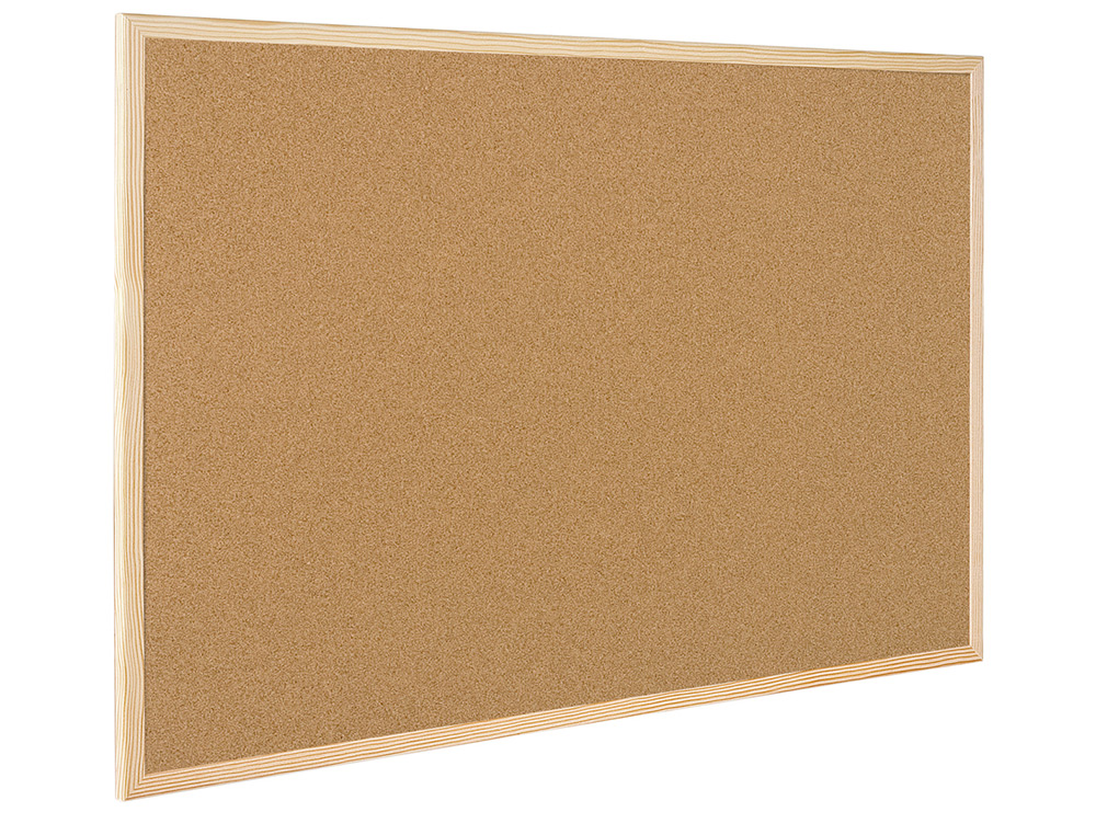 TABLEAU LIGE Q-CONNECT MURAL CADRE BOIS PIN NATUREL 2 FACES INCLUS 5 PINGLES MMO FIXATION MUR PAISSEUR 1MM 120X90CM