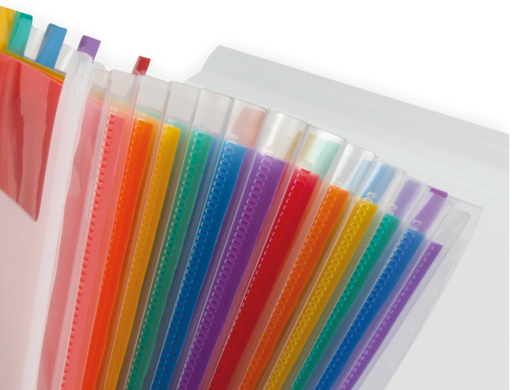 TRIEUR LIDERPAPEL SRIE SPECTRAFILE PP 700 MICRONS A4 210X297MM 13 COMPARTIMENTS COULEUR COLORIS FROSTY TRANSPARENT
