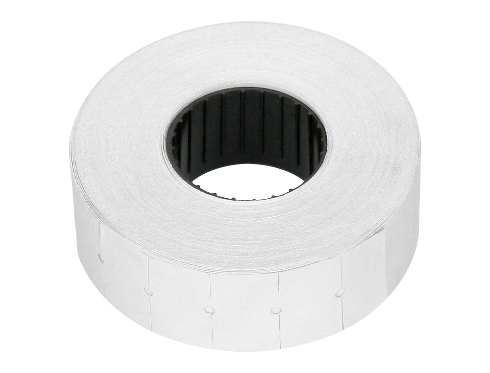ÉTIQUETTE ADHÉSIVE Q-CONNECT POUR ÉTIQUETEUSE 1 LIGNE 8 CHIFFRES FORMAT 21X12MM COLORIS BLANC ROULEAU 1000 UNITÉS