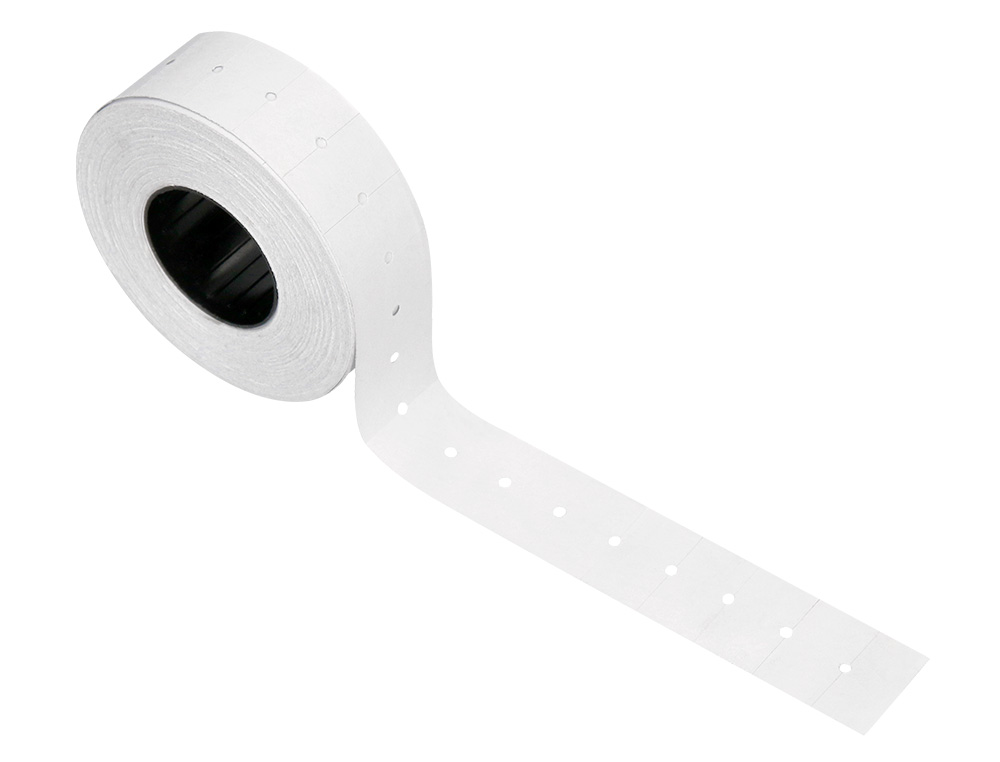 ÉTIQUETTE ADHÉSIVE Q-CONNECT POUR ÉTIQUETEUSE 1 LIGNE 8 CHIFFRES FORMAT 21X12MM COLORIS BLANC ROULEAU 1000 UNITÉS