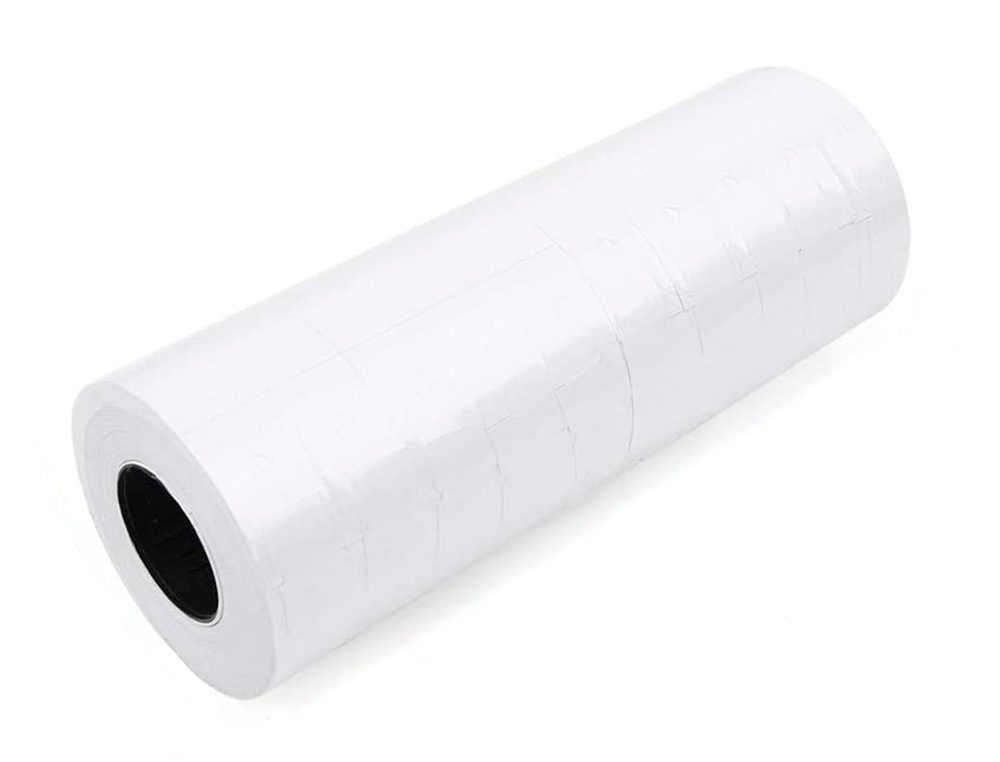 ÉTIQUETTE ADHÉSIVE Q-CONNECT POUR ÉTIQUETEUSE 1 LIGNE 8 CHIFFRES FORMAT 21X12MM COLORIS BLANC ROULEAU 1000 UNITÉS
