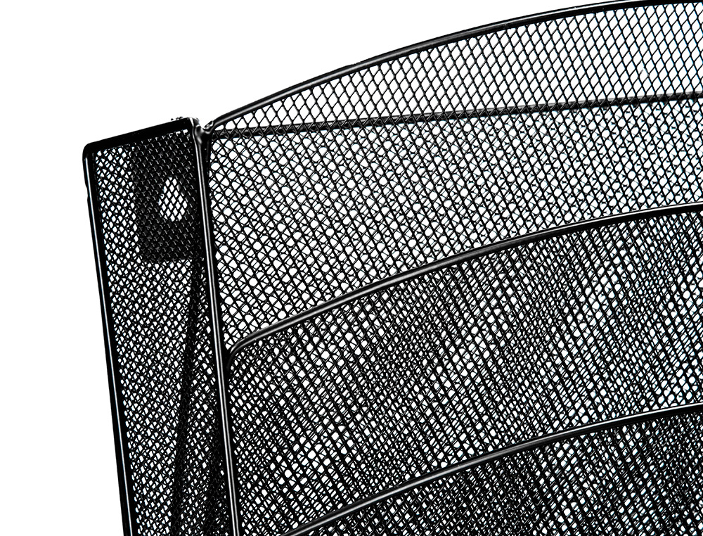 CORBEILLE MURALE Q-CONNECT 5 CASES A4 VERTICAL PRSENTOIR MTALLIQUE 315X93X440MM COLORIS NOIR