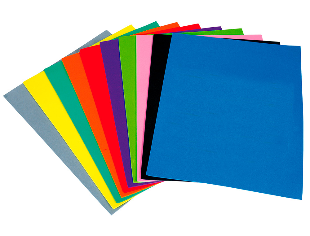 PLAQUE MOUSSE LIDERPAPEL 50X70CM 60G/M2 PAISSEUR 1.5MM UNICOLORE VERT