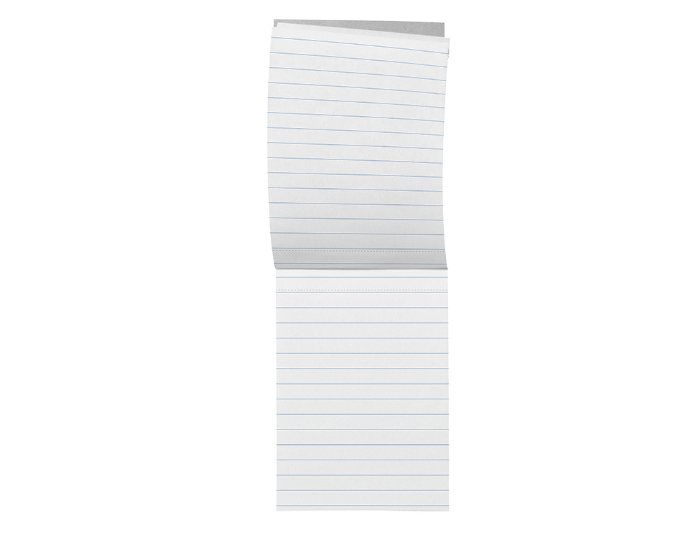 BLOC NOTES LIDERPAPEL PERFORÉ LIGNÉ A7 105X74MM PAYSAGE COUVERTURE CARTON IMPRIMÉ 250G/M2 80F 60G/M2