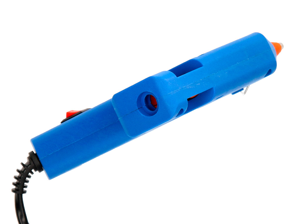 PISTOLET COLLE LIDERPAPEL PUISSANCE 25W INCLUS 2 BTONS COLLE 7MMX100MM