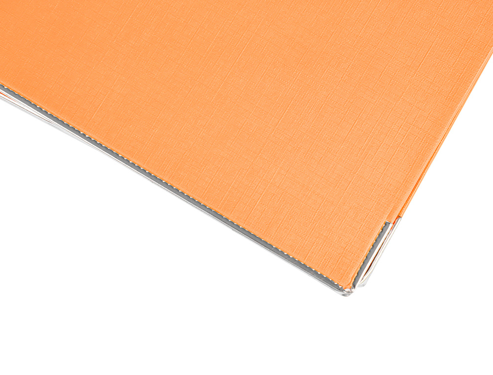 CLASSEUR LEVIER LIDERPAPEL A4 DOCUMENTA CARTON REMBORD 1,9MM DOS 52MM RADO MTALLIQUE COLORIS ORANGE