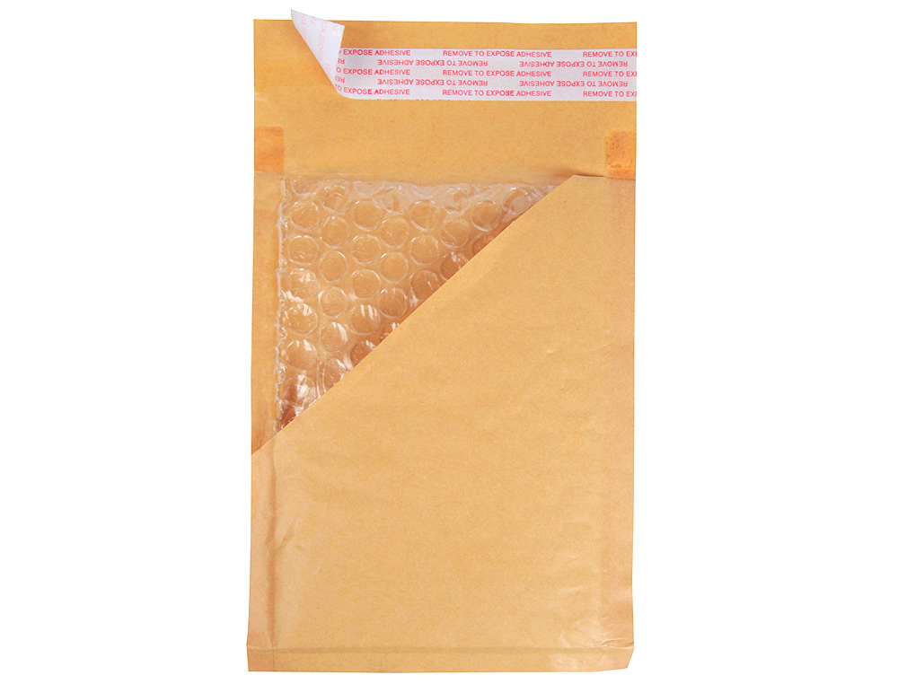 POCHETTE BULLES D'AIR Q-CONNECT 270X360MM 82G KRAFT MATELASSE RABAT DROIT AUTO-ADHESIVE SANS FENETRE LOT 50 UNITES