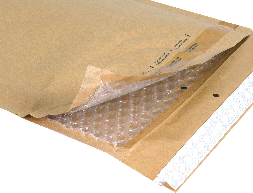 POCHETTE BULLES D'AIR Q-CONNECT 270X360MM 82G KRAFT MATELASSE RABAT DROIT AUTO-ADHESIVE SANS FENETRE LOT 50 UNITES