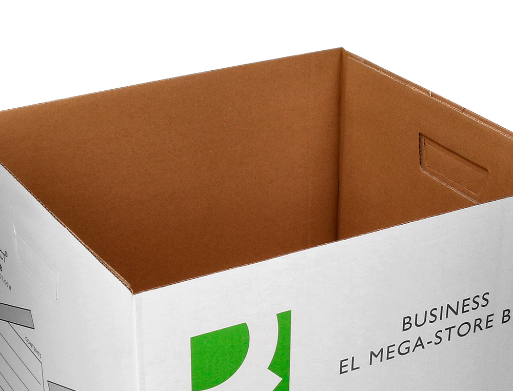 BOITE ARCHIVES QCONNECT CARTON POUR 3 BOITES FORMAT A4+ MONTAGE AUTOMATIQUE DIM. INTERIEUR 295X383X430MM
