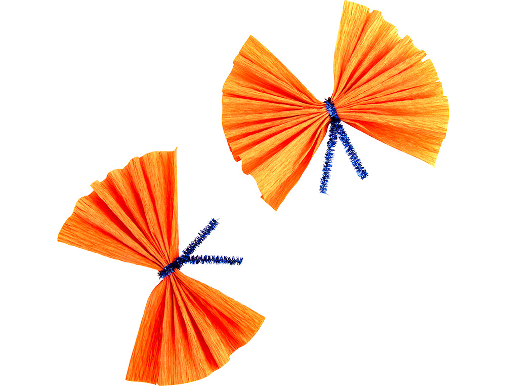 PAPIER CREPON LIDERPAPEL ROULEAU 50CMX2,5M 85GR        COLORIS JAUNE