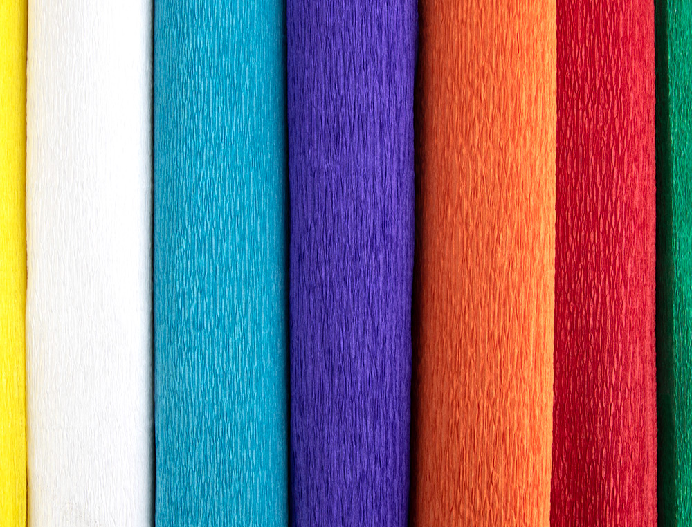 PAPIER CREPON LIDERPAPEL ROULEAU 50CMX2,5M 85GR        COLORIS ORANGE